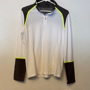 Spyder White and Black Long Sleeve Top